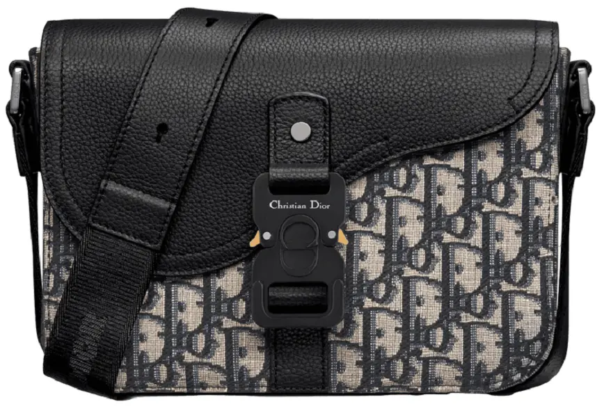 Túi Dior Mini Saddle Bag Strap 'Beige Dior Grained' 1ADPO049YKS-H27E