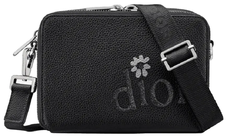 Túi Dior By Erl Pouch Strap 'Black Grained' 2ESBC119SER-H03E