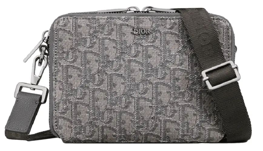 Túi Dior Pouch With Strap 'Ruthenium' 2ESBC119DOS-H30Q