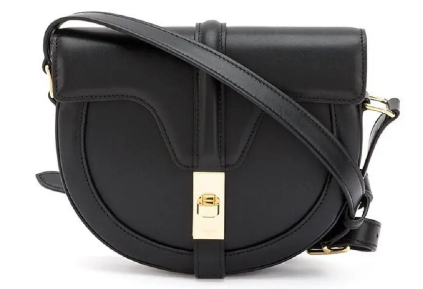 Túi Celine Small Basace 16 Bags In Satinated Calfskin Black 188013BEY-38NO