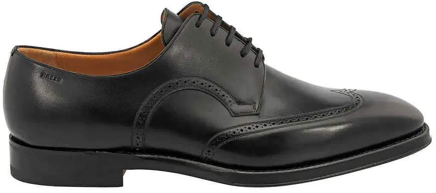 Giày Bally Scanlan Leather Lace-up Brogue Oxford 'Black' 6193732
