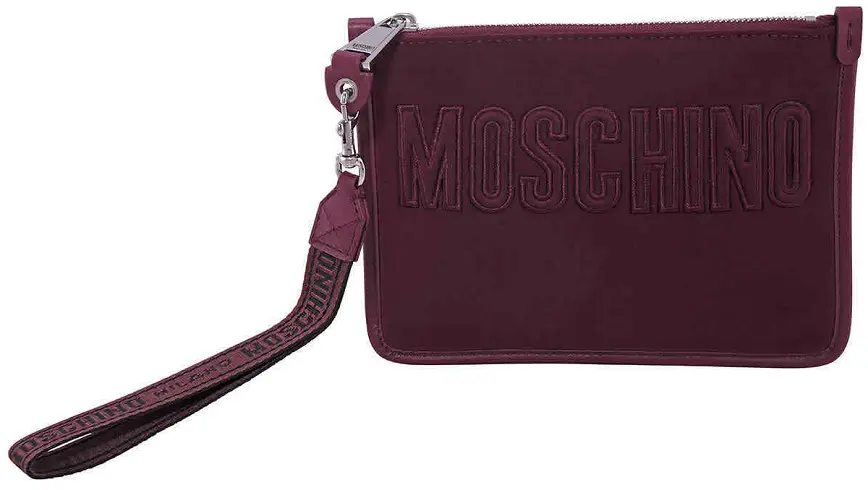Ví Moschino Ladies Logo Embroidery Neoprene 'Purple' B840382061195