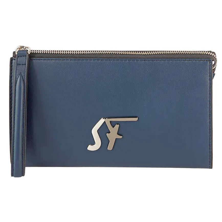 Túi Salvatore Ferragamo Signature Logo Travel 'Blue' 24A430-723815