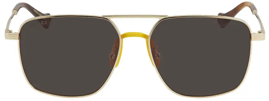Kính Gucci Brown Square 'Gold' GG0743S-002-57