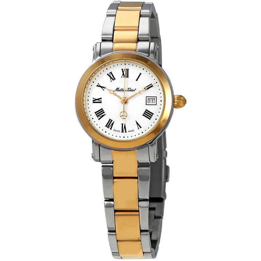 Đồng Hồ Mathey Tissot City 'Silver Gold' D31186MBR