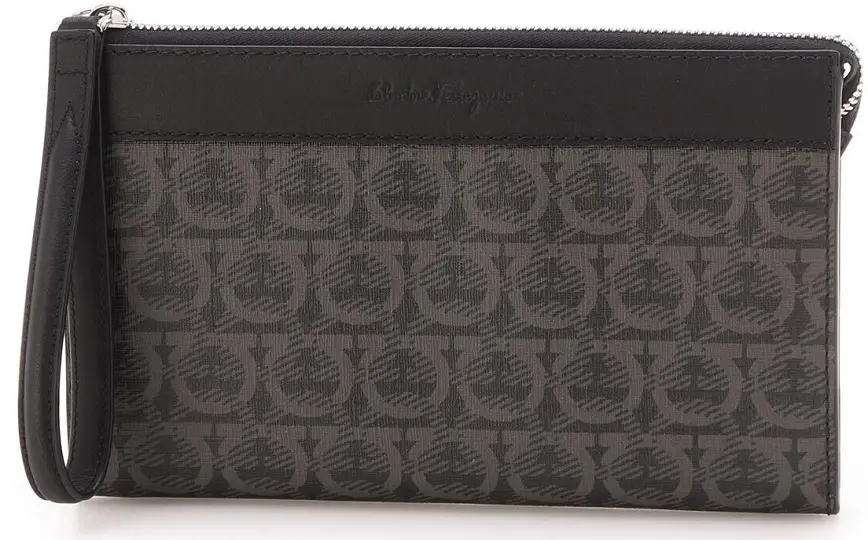 Túi Salvatore Ferragamo Men's 'Black Grey' 24A222-716585
