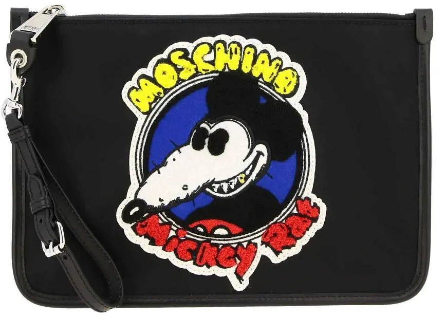 Túi Moschino Black Mickey Rat Clutch Bag 'Black' A-8499-8260-1555