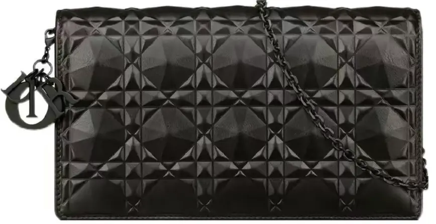 Túi Dior Lady Dior Pouch 'Black With Diamond' S0204SNEA-M900