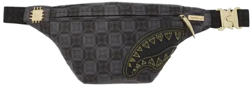 Túi Sprayground Checkerboard Shark Mouth Messenger Bag 'Black' W0845114