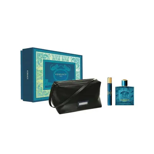 Set Nước Hoa Versace Eros (EDT 100ml &amp; EDT 10ml &amp; Túi)