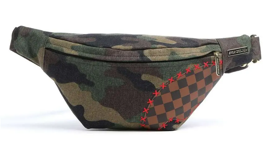 Túi Sprayground Shark Shape Check Fanny 'Camouflage' 910B4312NSZ