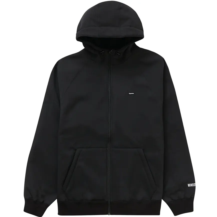 Áo Supreme WINDSTOPPER Zip Up Hooded Sweatshirt 'Black'