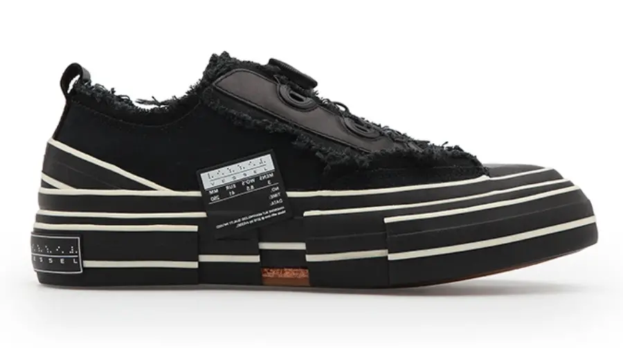 Giày XVESSEL G.O.P. Lows for Yohji Yamamoto All Black