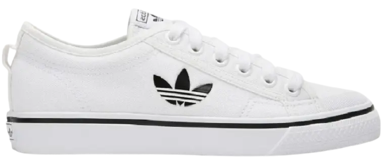 Giày Adidas Nizza Trefoil 'White Black' FX9268