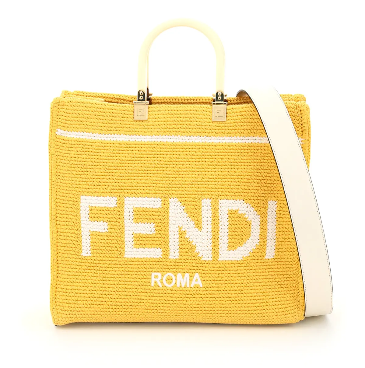 Túi Fendi Sunshine Crochet Bag 'Yellow' 8BH386-AFP2-F1E8X