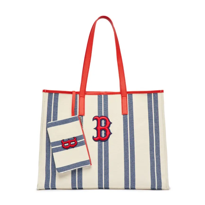Túi MLB Tote Boston Red Sox Multicolor Stripes 3AORL0323-43NYL