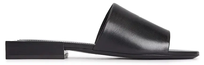 Dép Balenciaga Logo Box Slipper Mule 'Black' 653796-WA8FF-1090