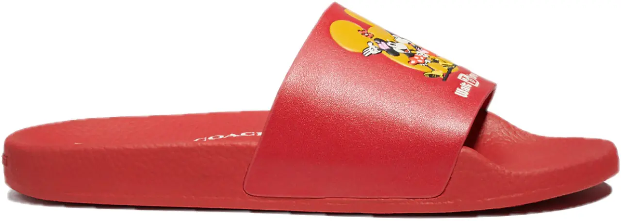 Dép Coach X Disney Mickey Mouse And Minnie Mouse 'Red' C8740