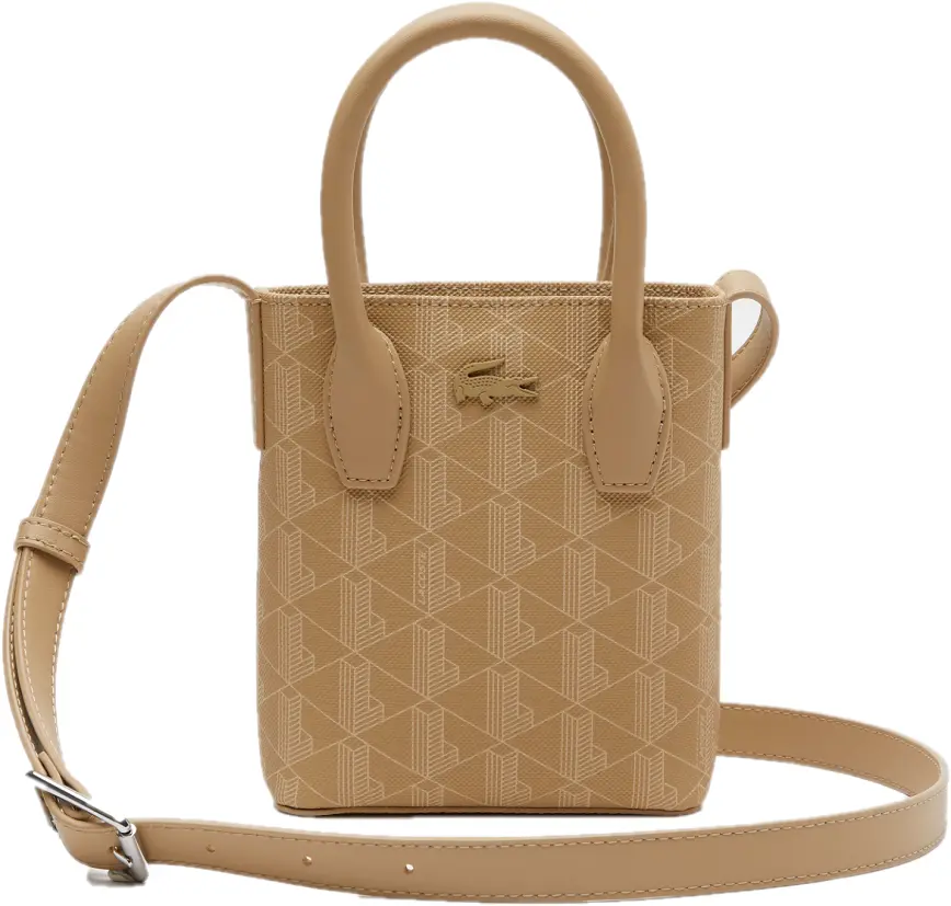 Túi Lacoste Monogram Mini Satchel 'Beige' NF4170D53G-L01