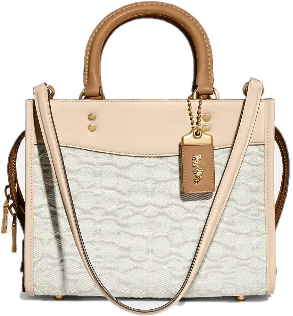 Túi Coach Rogue 25 In Signature Textile Jacquard 'Beige' CA302-B4UDL