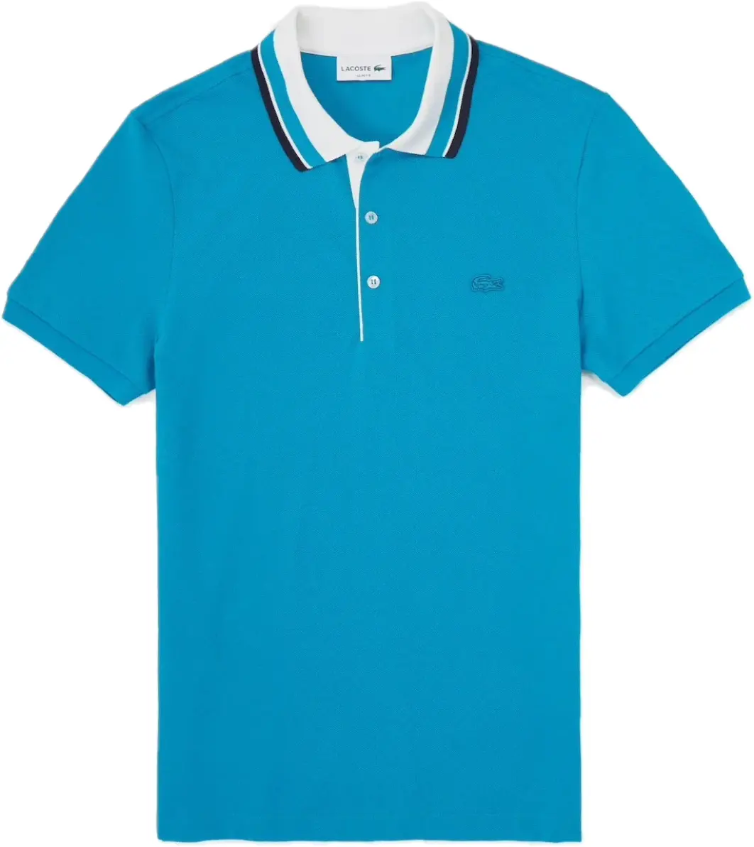 Áo Men's Lacoste Slim Fit Striped Collar Cotton Pique Polo Shirt PH0047-K49
