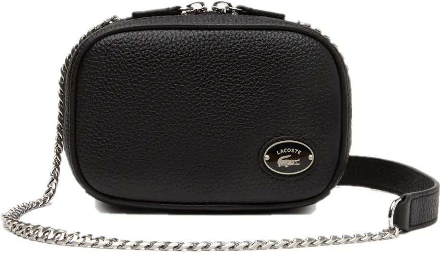 Túi Lacoste Top Grain Leather Square 'Black' NF4252G53G-000