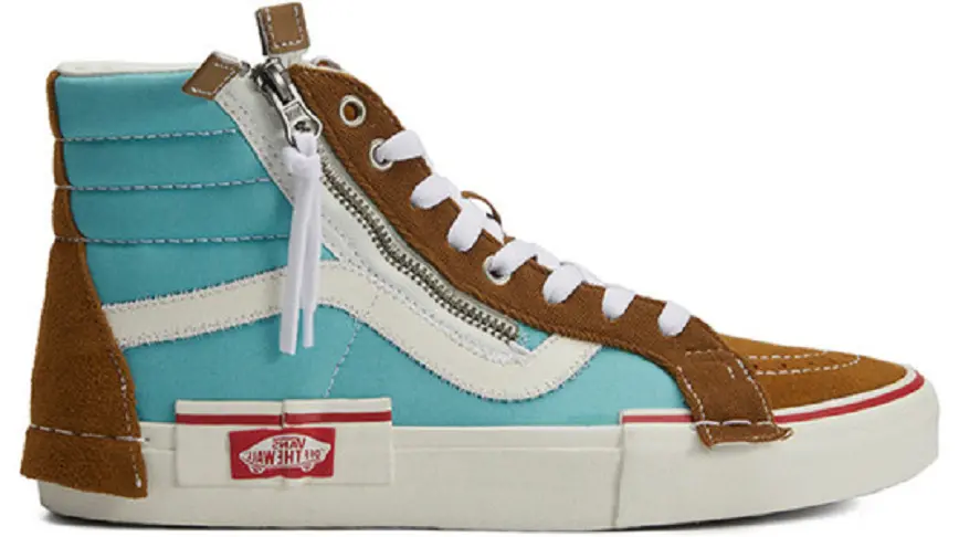 Giày Vans Sk8-Hi Reissue Cap Brown Blue VN0A3WM1602
