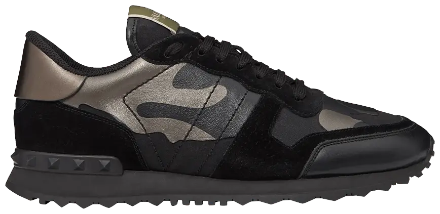 Giày Valentino Rockrunner 'Camouflage Noir Metallic' WY2S0723NTAE43