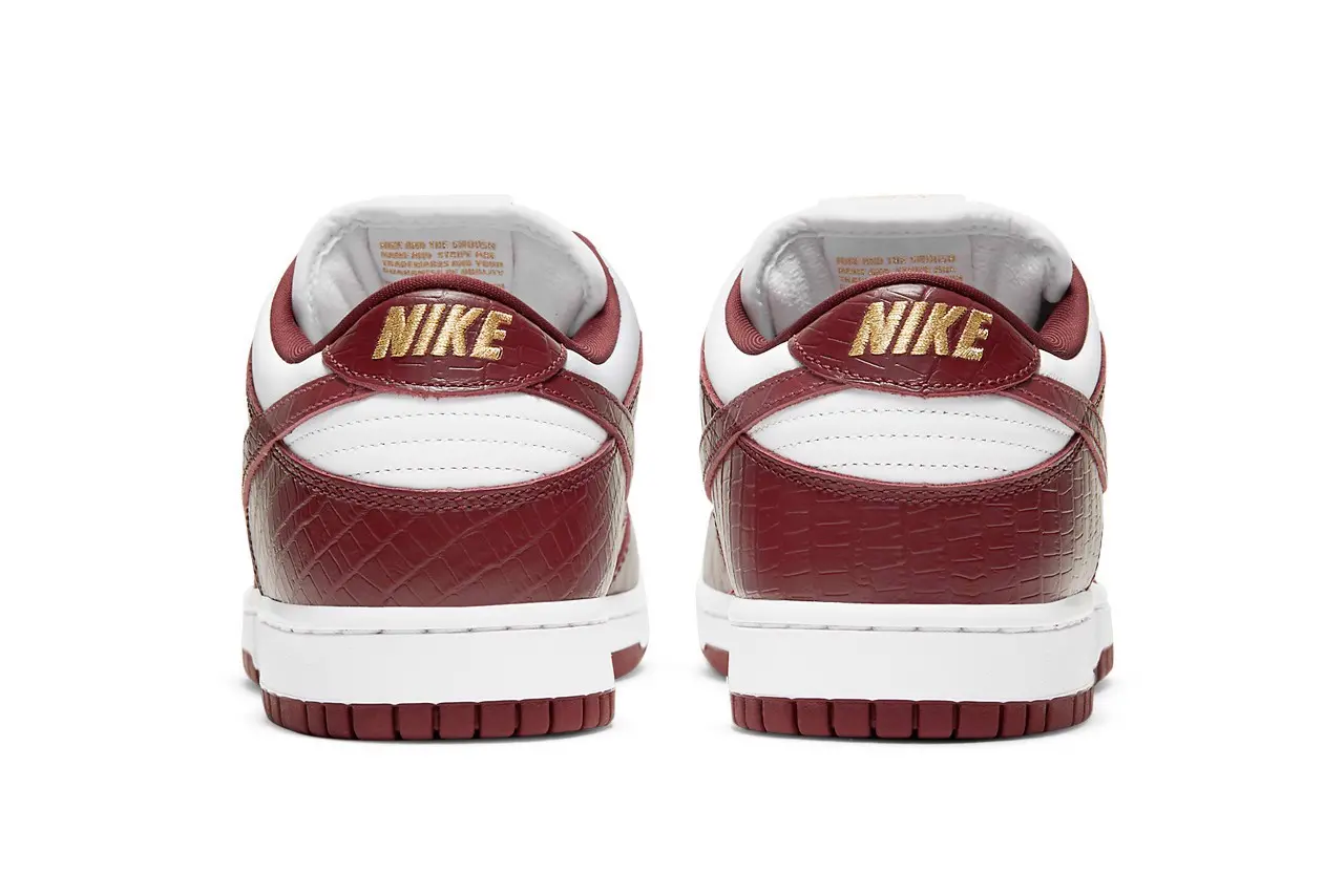 Hình ảnh chính thức của Supreme x Nike SB Dunk Low "Barkroot Brown" màu nâu đỏ trầm ấm đẹp lạ