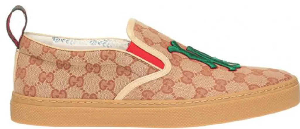 Giày Gucci x MLB Brown Slip On Sneakers 548646-9Y9H0-8368