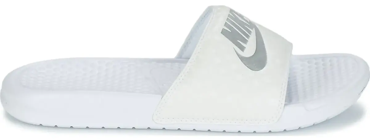 Dép Nike Benassi ' White Metallic Silver ' 343881-102