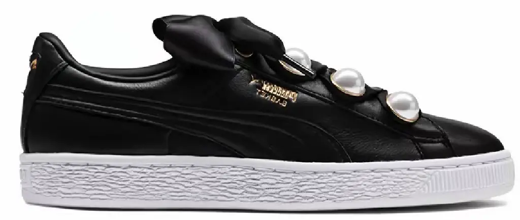 Giày Puma Wnns Basket Bling 'Black Metallic Gold' 366732-04