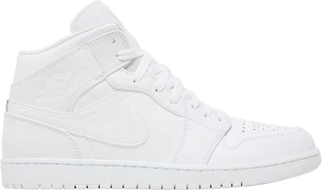 Giày Nike Air Jordan 1 Mid 2022 'Triple White' 554724-136