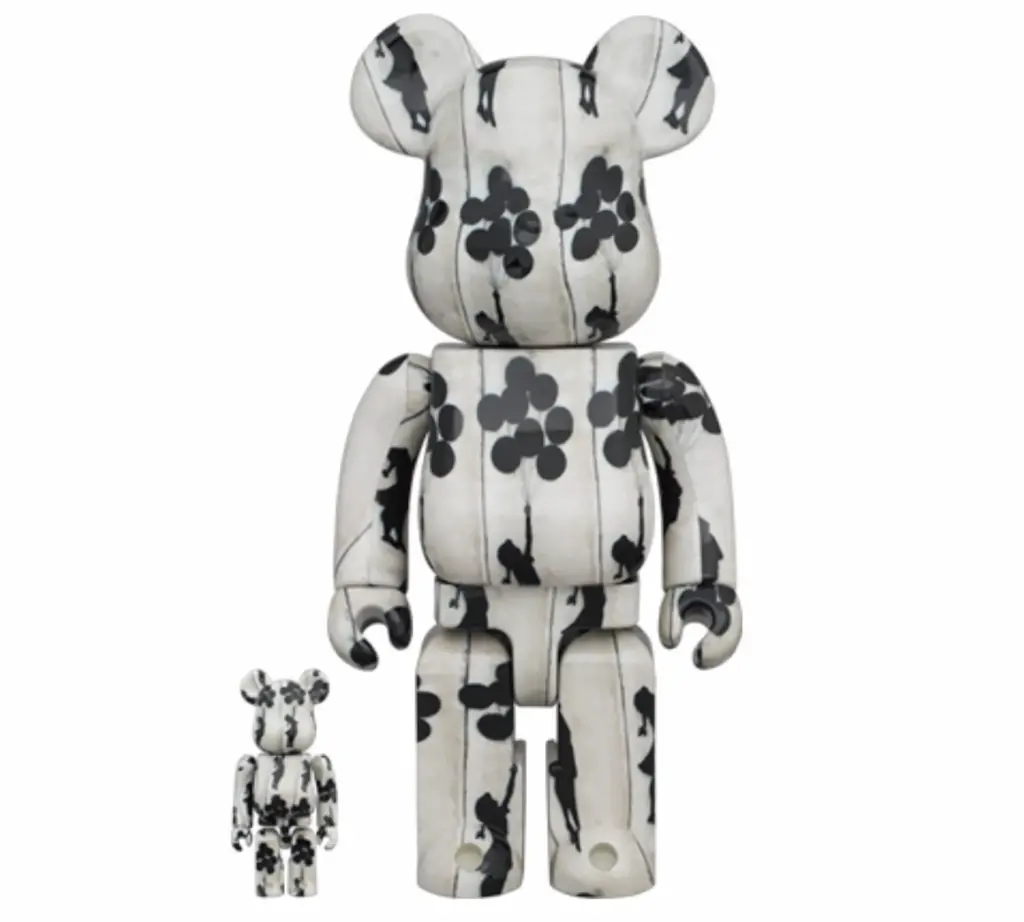 Mô Hình Bearbrick Banksy Flying Balloons Girl