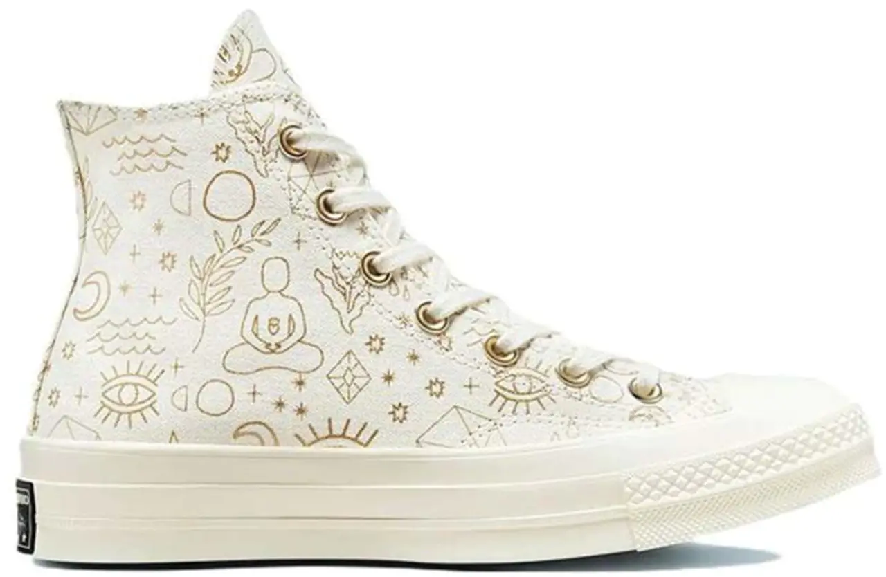 Giày Converse Chuck Taylor All-Star 70 Hi Elements Print 'Egret Gold' A02207C