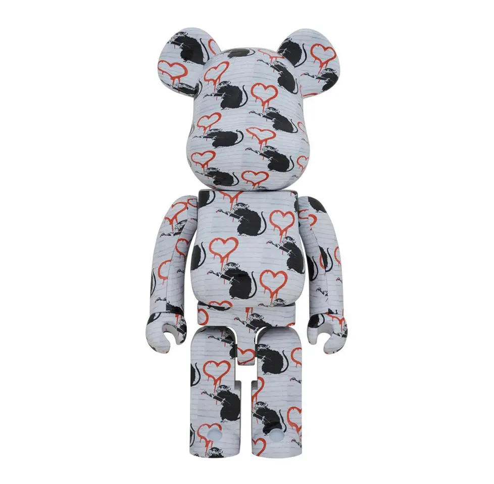 Mô Hình Brandalism Bearbrick 1000% 'Love Rat' 96341-LRT-1000