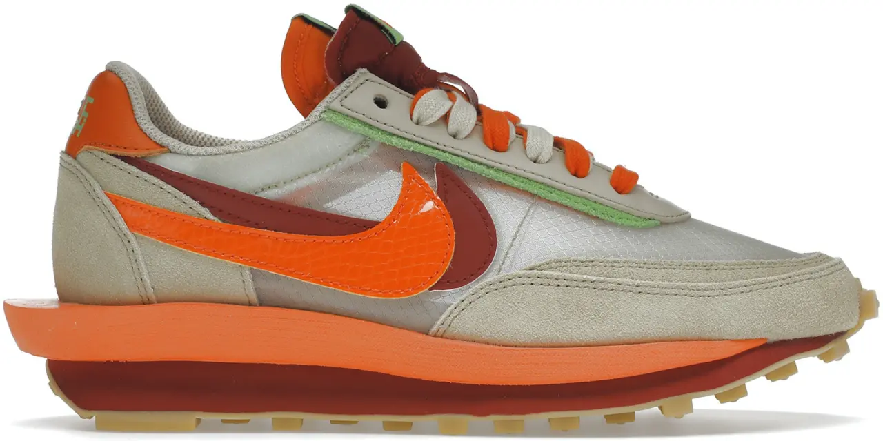 Giày Nike Sacai x Clot x LDWaffle 'Net Orange Blaze' DH1347-100