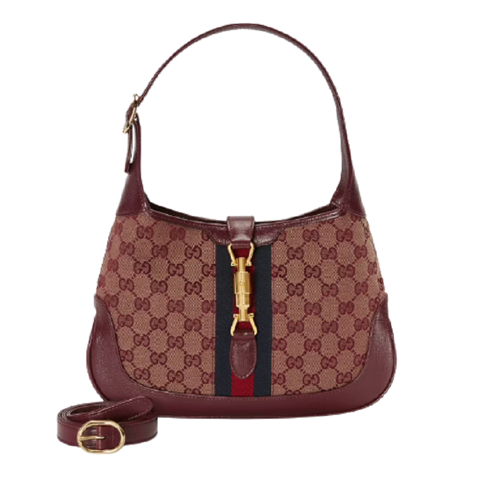 Túi Gucci Jackie 1961 Small Shoulder Burgundy GG Canvas ‎636706-GY5WG-9864