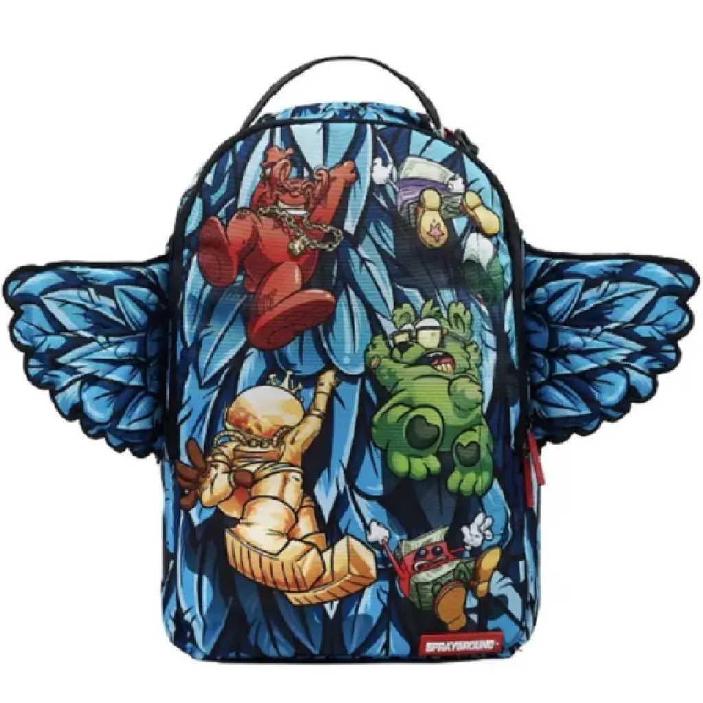 Balo Sprayground Wall Street Shark White Blue W0635802