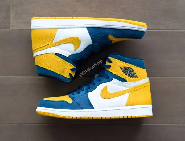 Cận cảnh phiên bản Air Jordan 1 High Michigan dành cho trẻ em