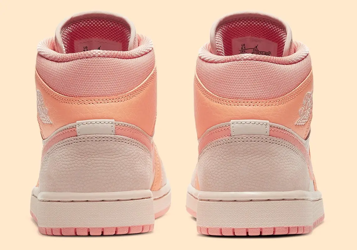 Hinh anh 4: Air Jordan 1 Mid Apricot Orange – doi Air Jordan ngot ngao nhat 2020
