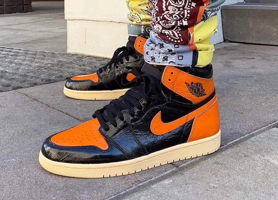 On-feet đôi Nike Jordan 1 Retro High 'Shattered Backboard' 3.0