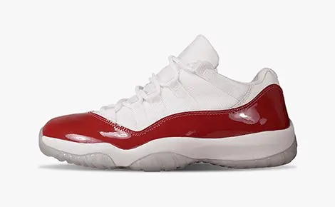 Air Jordan 11 Retro Low “Cherry” Phối màu:&nbsp;White/Varsity Red Code:&nbsp;136053-161 Ngày ra mắt:&nbsp;14/04/2001 Giá bán lẻ:&nbsp;125 USD