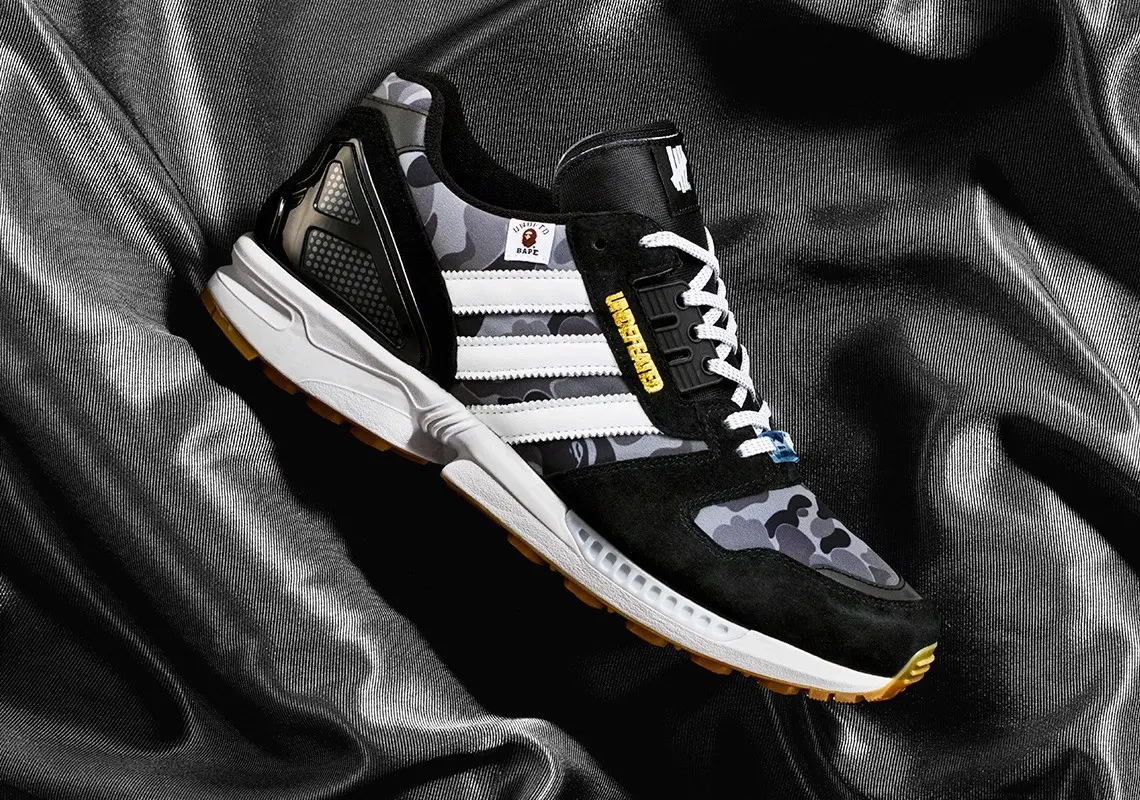 Hinh anh 1: BAPE x Undefeated x adidas ZX 8000 phien ban chat choi nhat nua cuoi 2020