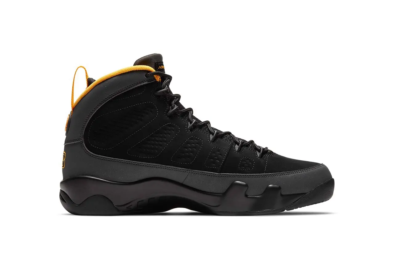 Hinh anh 2: Cai nhin can canh ve doi Air Jordan 9 “University Gold” cuc dep la