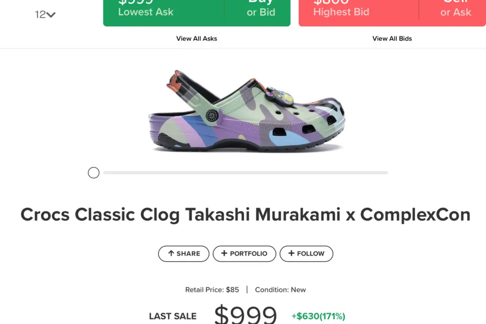 Mùa mưa đến rồi mà giá của một đôi Crocs những $999