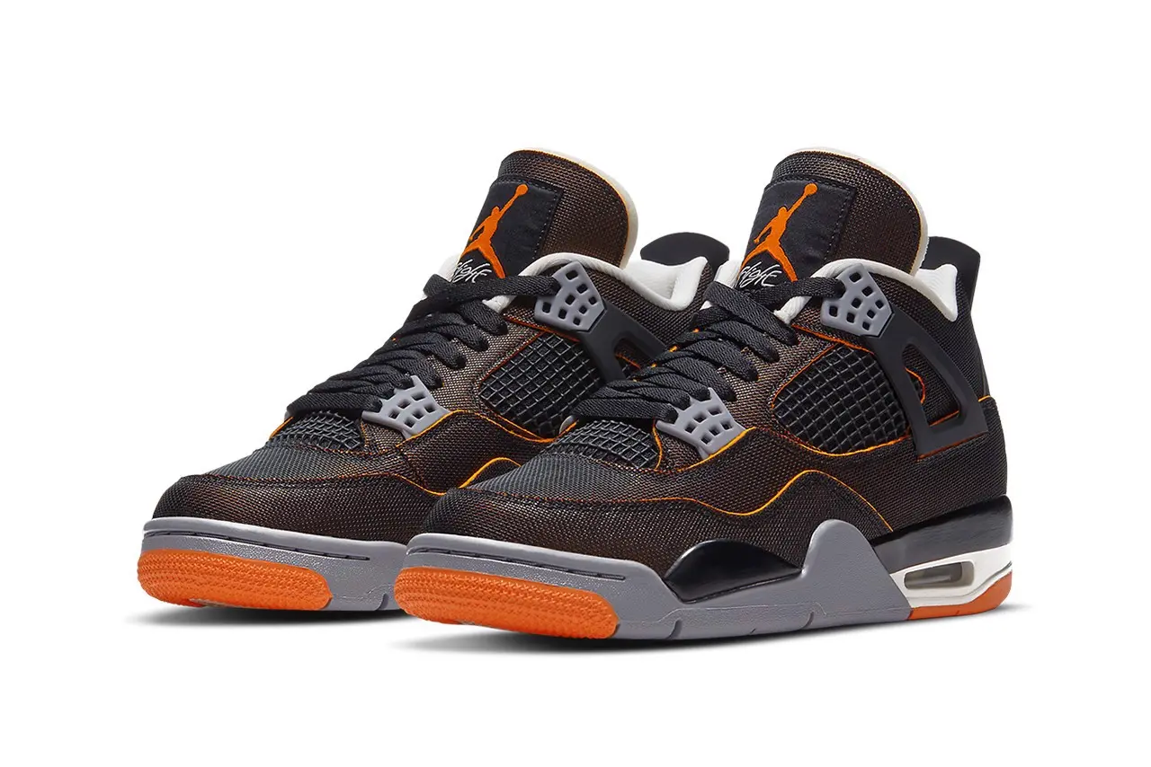 Air Jordan 4 "Starfish" tỏa sáng trên nền màu đen quen thuộc Air Jordan 4 "Starfish" tỏa sáng trên nền màu đen quen thuộc