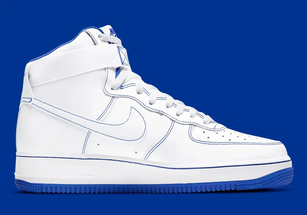 Nike Air Force 1 High "khâu" lên mình màu xanh Royal tương phản tuyệt đẹp