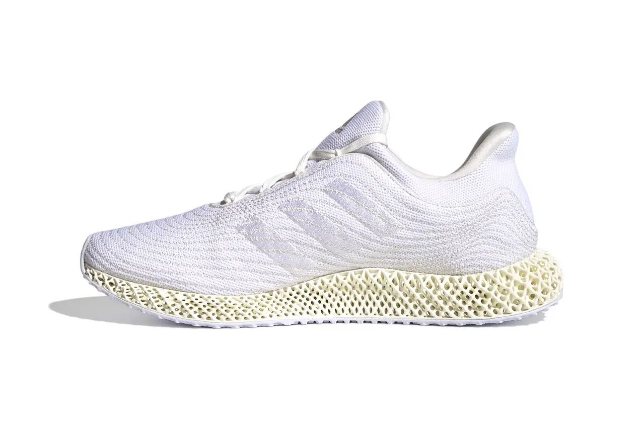 adidas 4D Parley "Cream White/Aluminium"-Nét chấm phá của tương lai