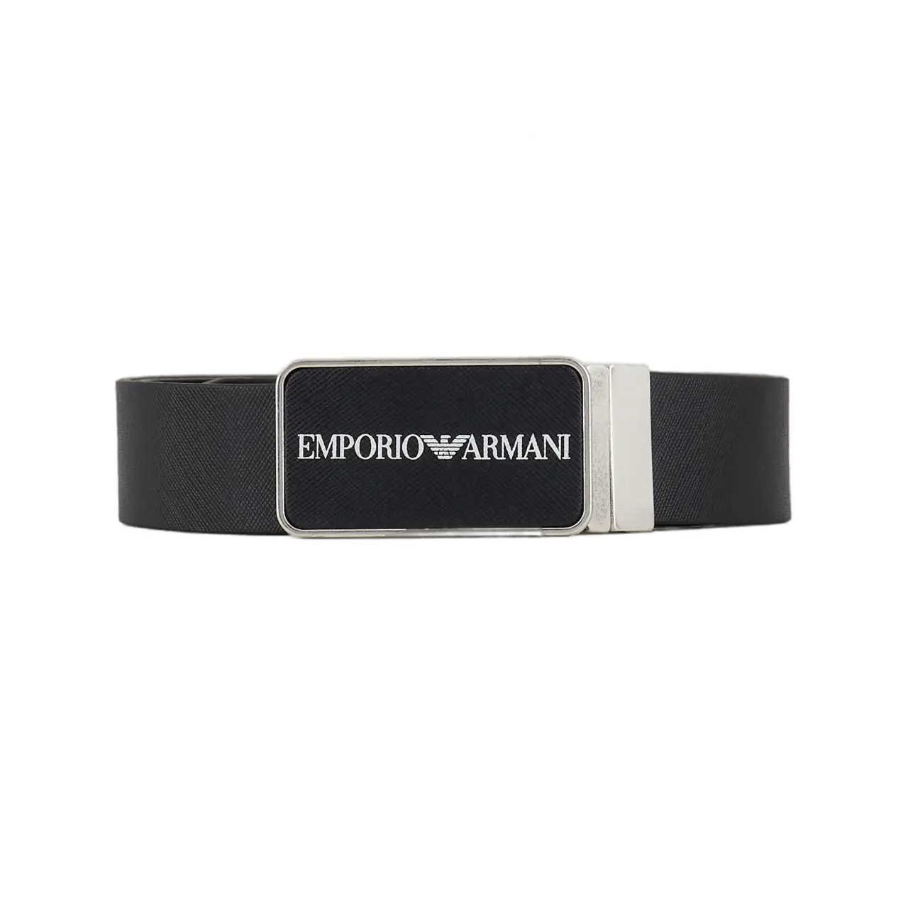 Thắt Lưng Giorgio Armani Saffiano Leather Reversible Belt 'Anthracite'